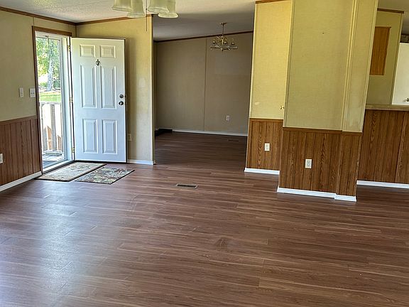 Living area looking into the dining room