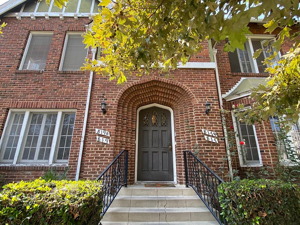 Front entrance. Beautiful brick building in a quiet neighborhood.