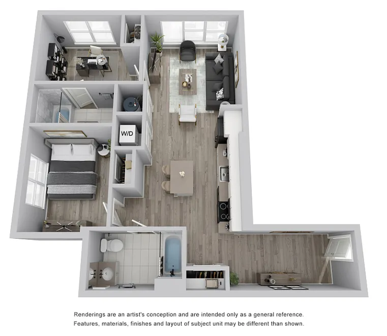 Floor plan Two Bedroom