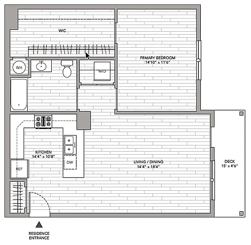 Floor plan 1 Bedroom