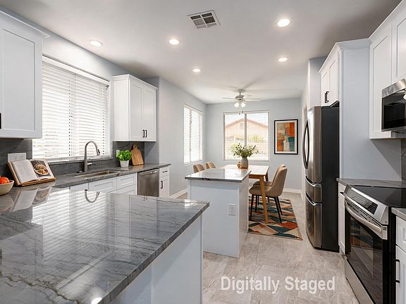 Staged kitchen