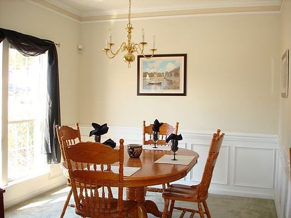 Dining room with wainscoting