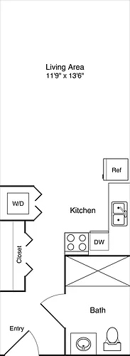 Floor plan Studio B