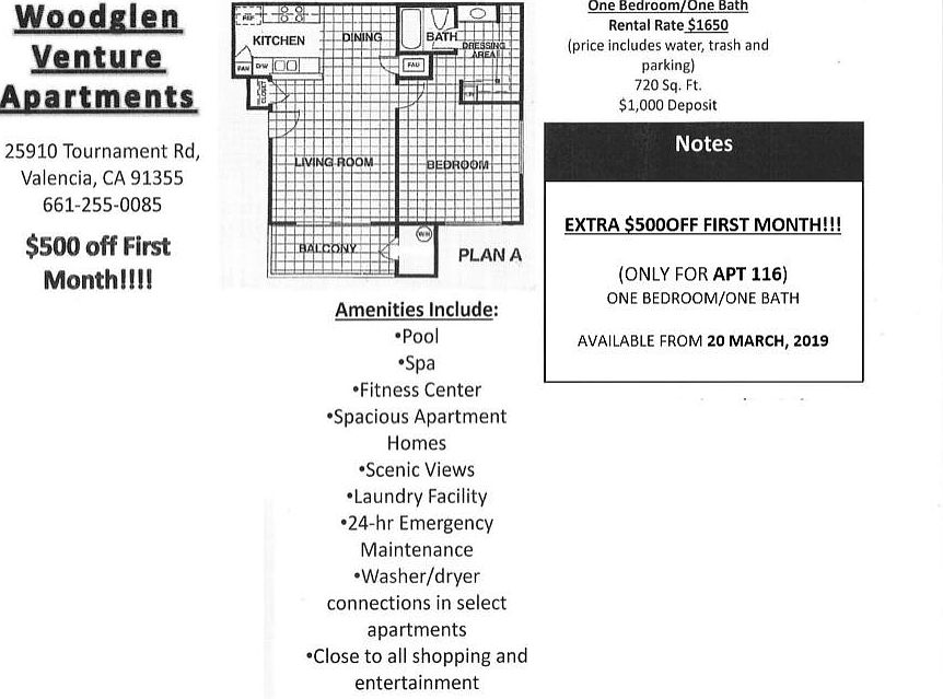 1st image of 24408 McBean Pkwy APT 116