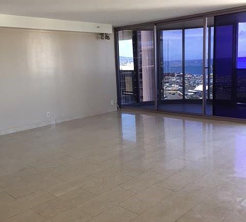 living area with view