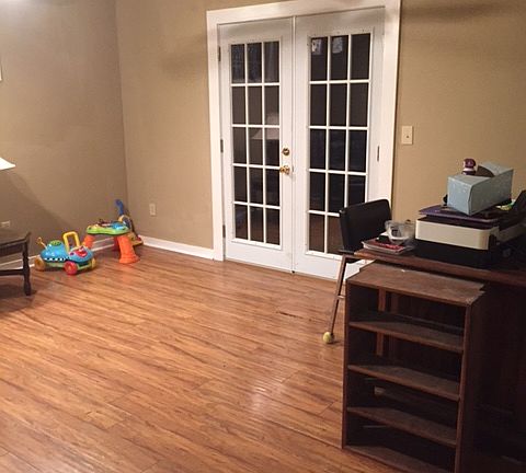 French Doors leading to Back