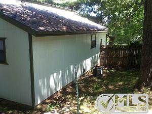 South side of the back of house.