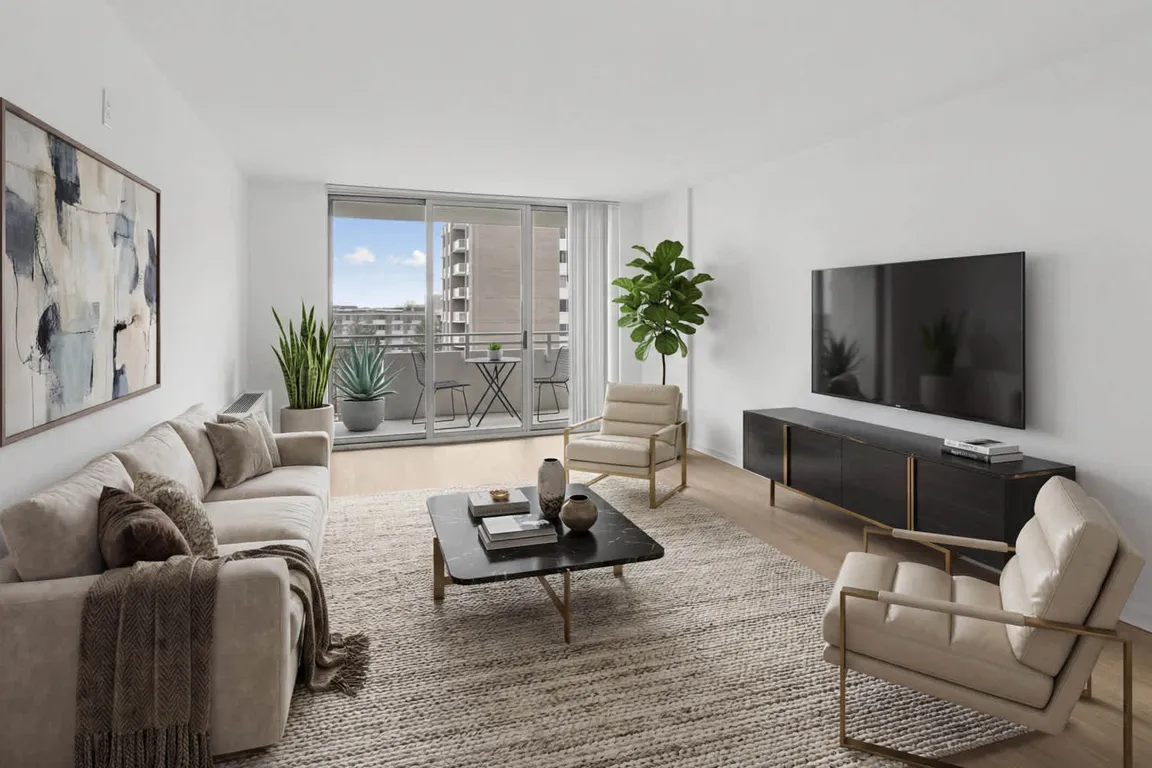 Living Room with Hard Surface Flooring