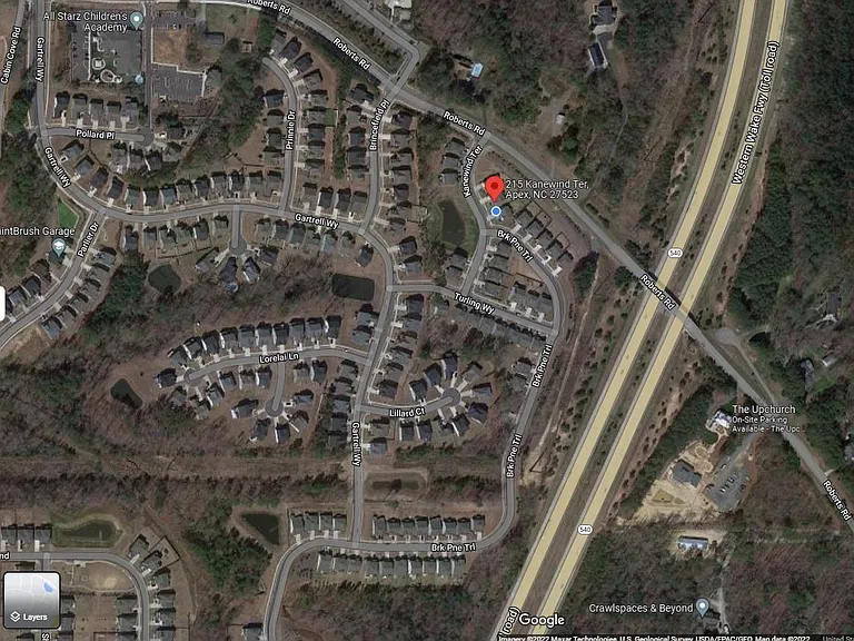House on map