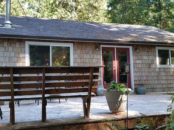 French doors to side deck.