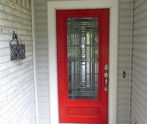 Welcome to 740 Holly Springs Dr.!  Covered entry protects your guests from the elements.
