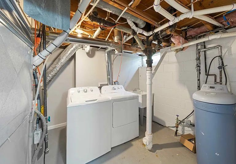 lower level laundry and utilities