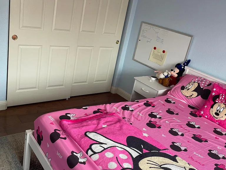 second-level bedroom closet