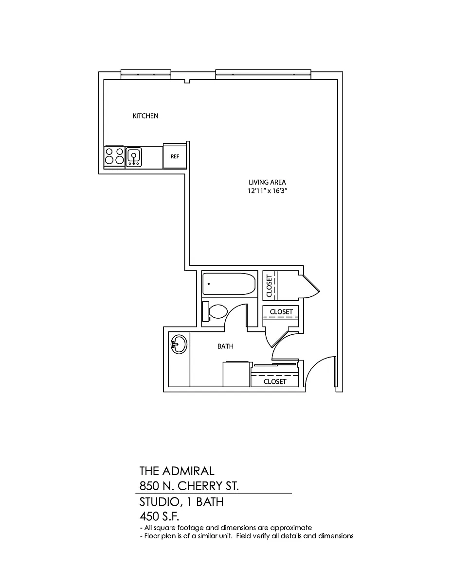 Floor plan Studio