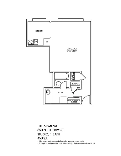 Floor plan Studio