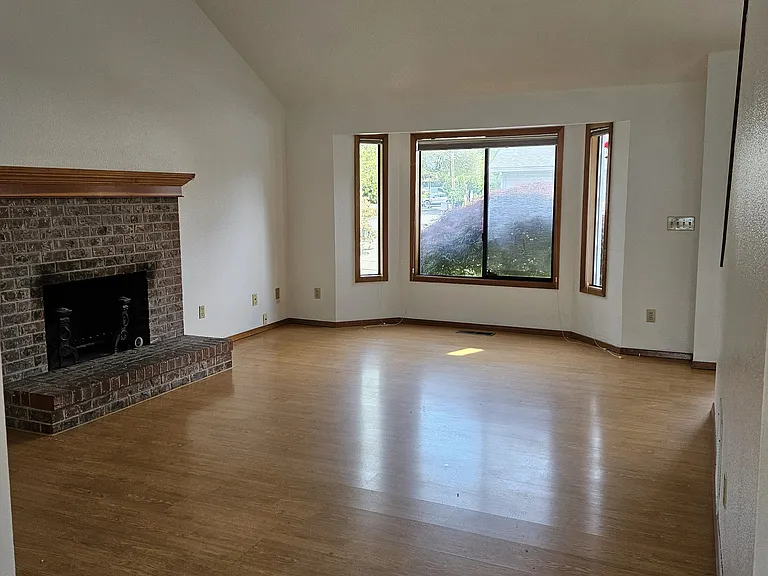 living room from dining area