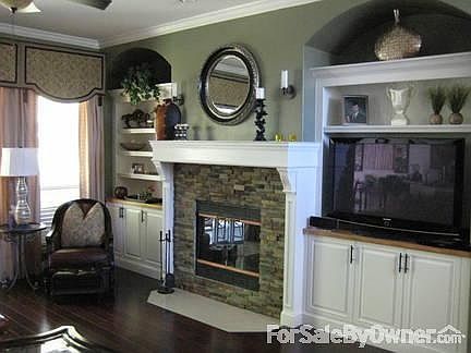 Custom solid wood entertainment center