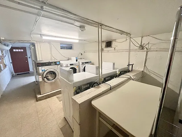 On site laundry area
