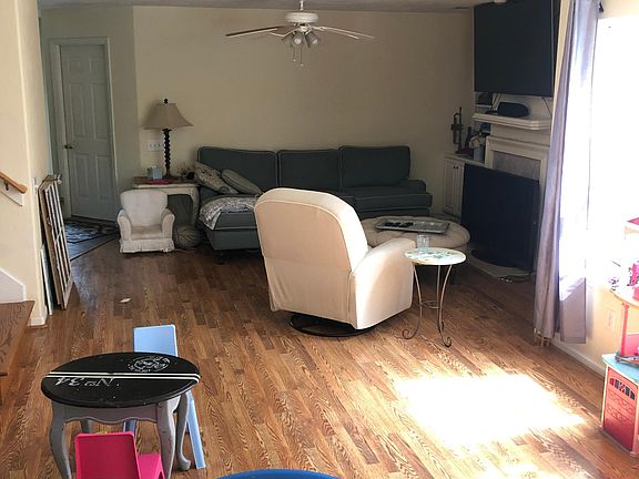 Downstairs is open concept