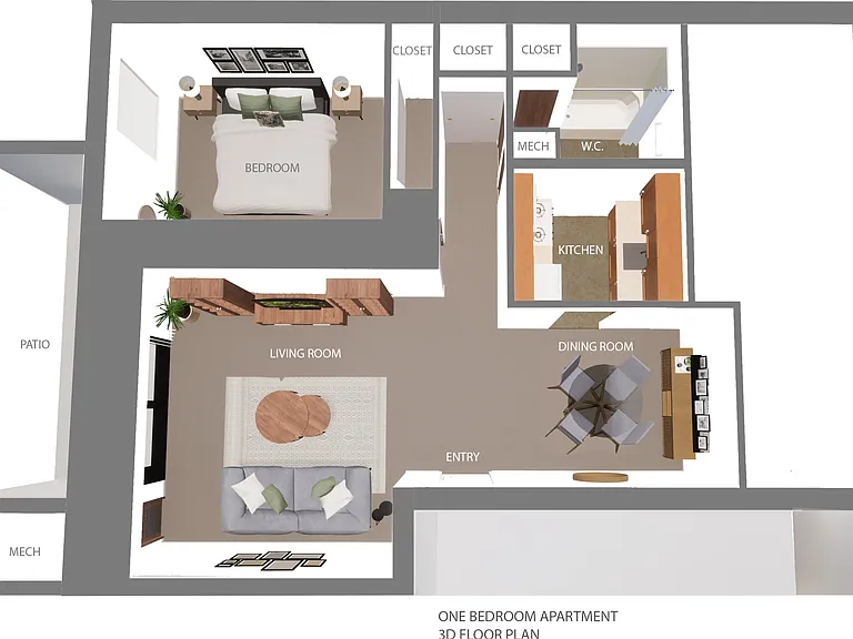 One bedroom