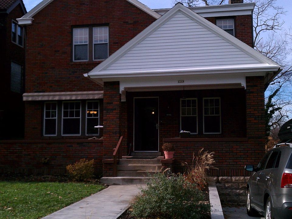 Front of house from street (house faces due east)
