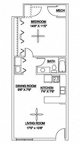 Floor plan The Brightleaf GE 700
