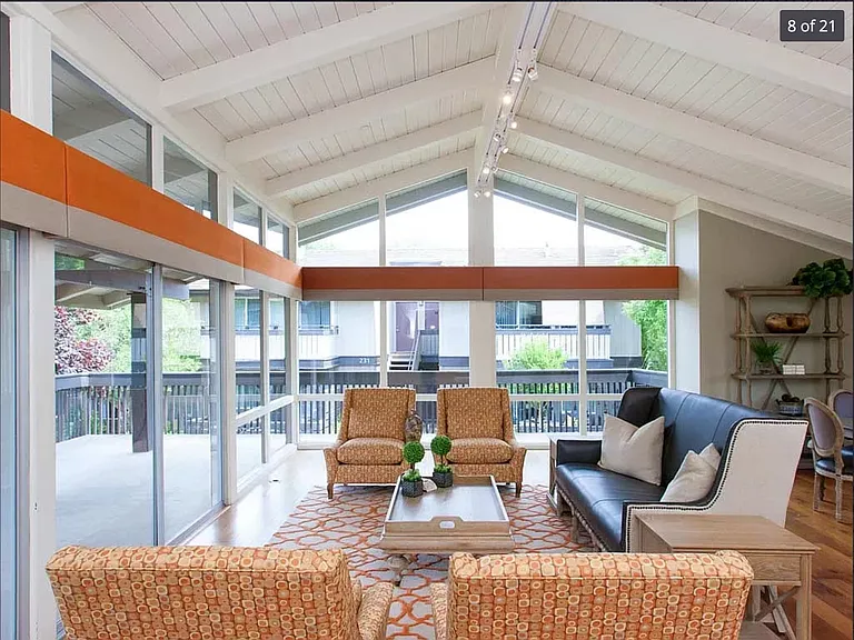 Community clubhouse with comfortable lounge seating and gathering space