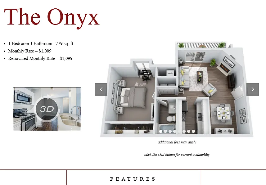 Floor plan The Onyx