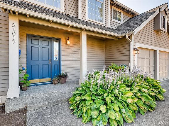 Front Walkway with giant hostas