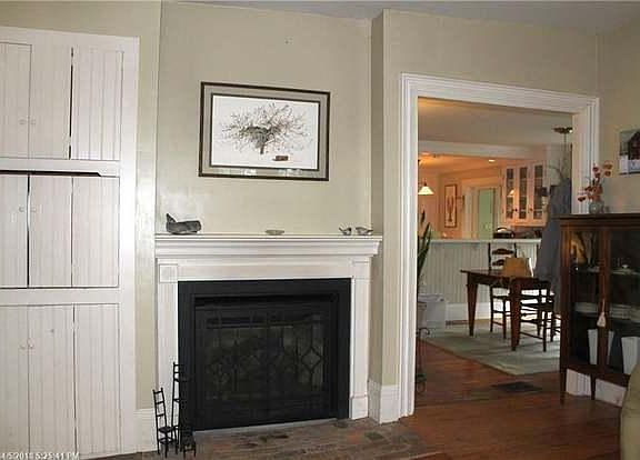 Living room showing gas fireplace , time to hang the stockings !