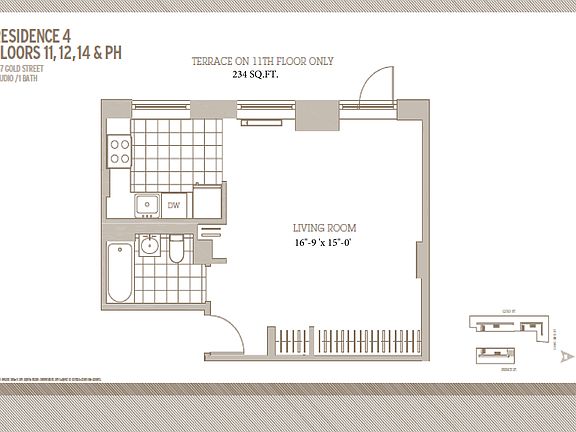 2nd image of 257 Gold St APT 1404