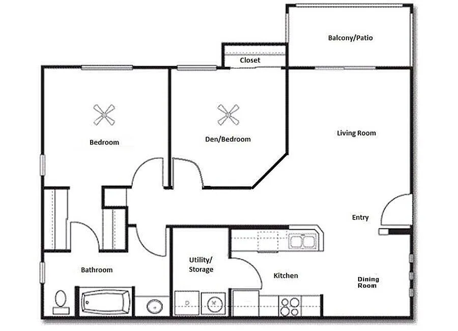 Floor plan 1+Den
