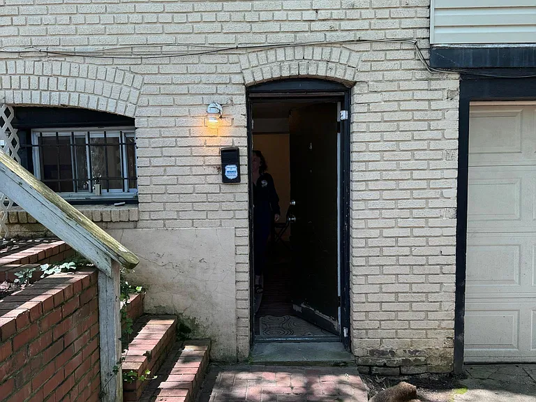 Separate entrance from side of home