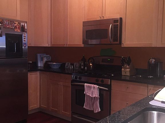 Lot of cabinet space in kitchen. 