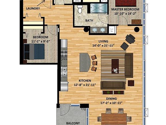 2nd image of 740 Portland Ave #1413