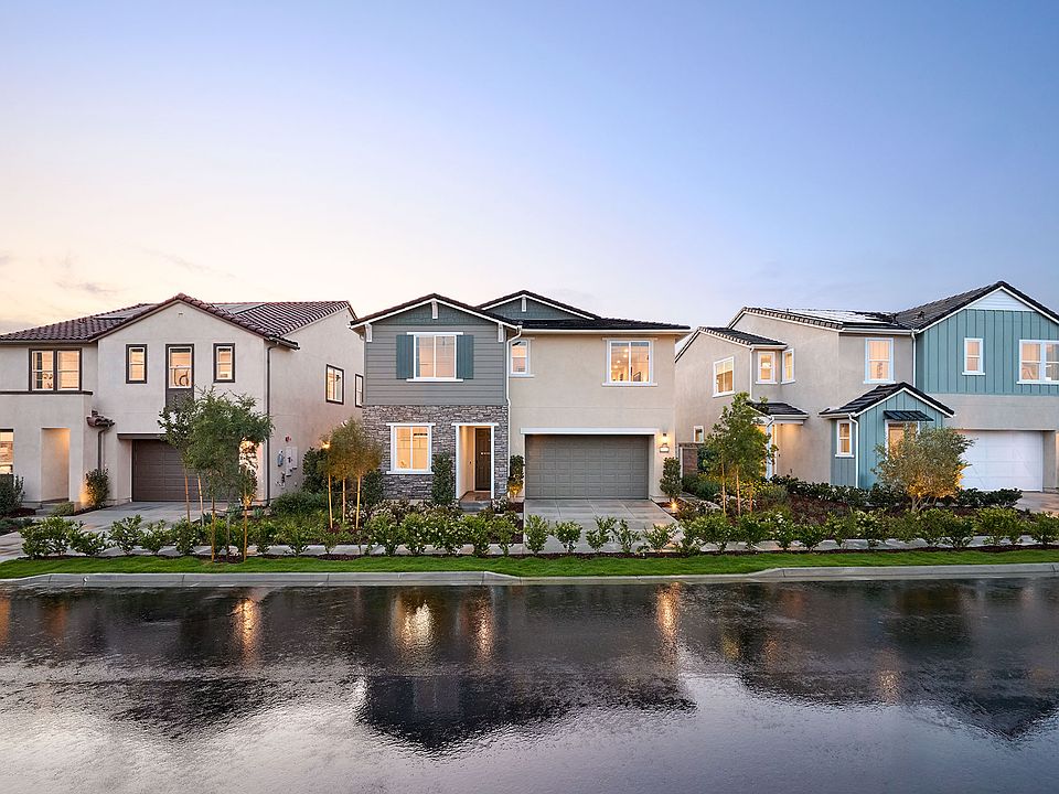 Model Home Exteriors Street Scene
