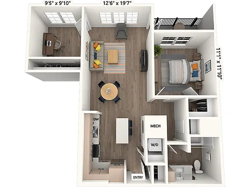 Floor plan AM19D-Scheme III
