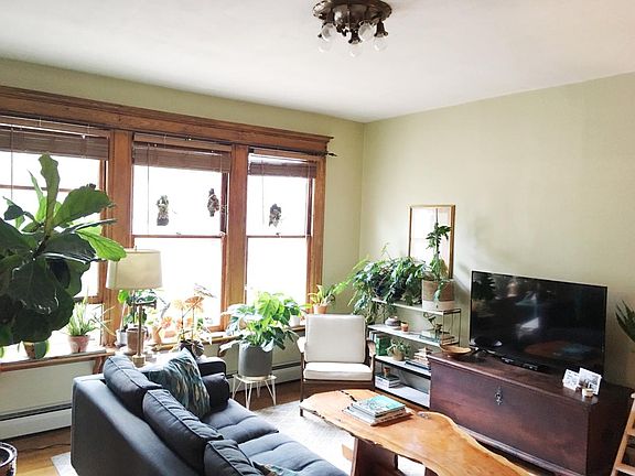 Living room with large windows