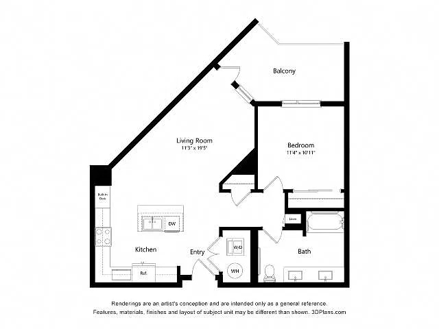 Floor plan 1B- Type A