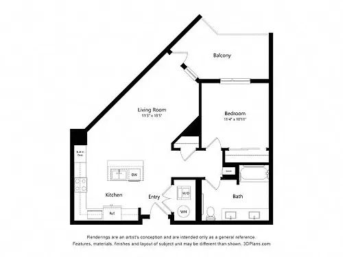 Floor plan 1B- Type A