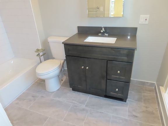 recently updated bathroom