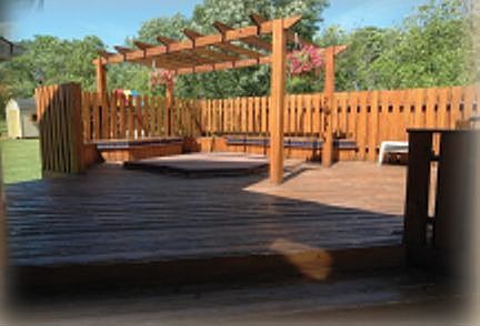 HOT TUB AND DECK