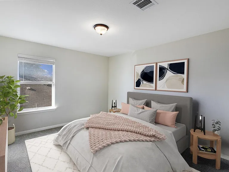 Bedroom 5. This image shows a virtually furnished space. Bedrooms come unfurnished.