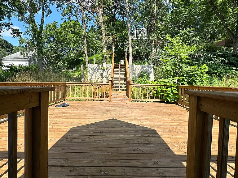 deck and parking pad