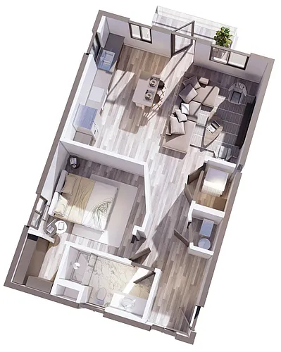 Floor plan MIMOSA