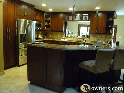 custom cherrywood cabinets