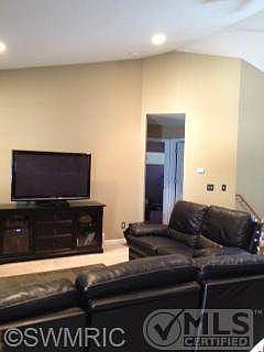 Living room looking toward bedroom hall