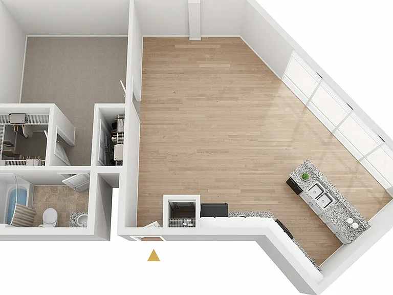 Ralston 1x1 Azalea Floor Plan Ralston 1x1 Azalea Floor Plan