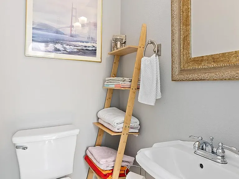Half bath off the second bedroom