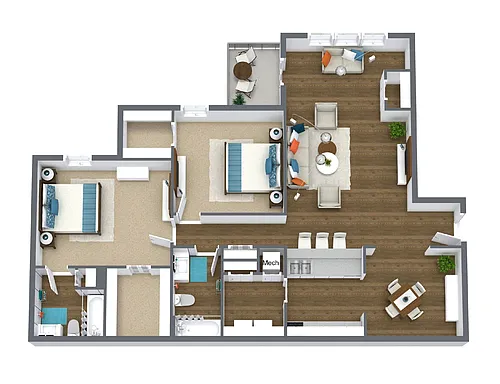 Floor plan The Cambridge